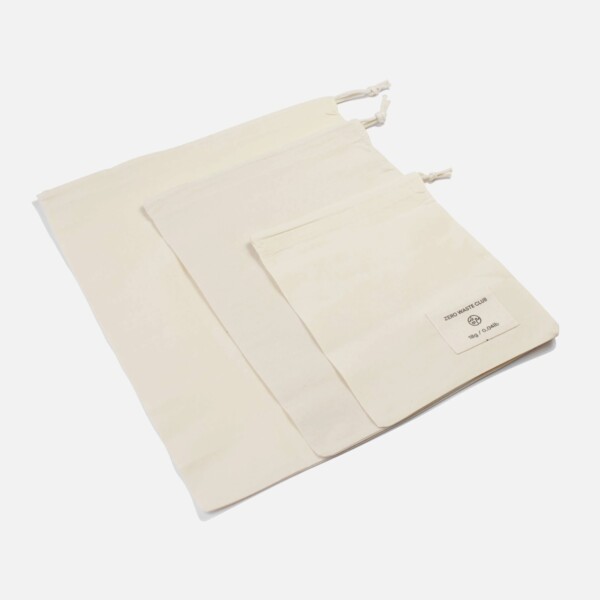 Organic Cotton Produce Bags - Pack of 3