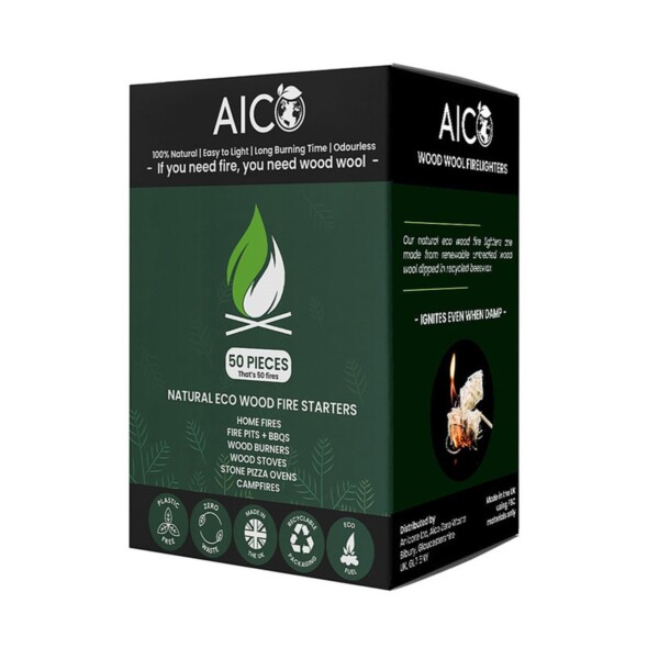 Natural Firelighters - 50 Pieces