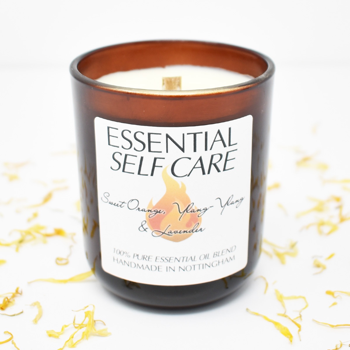 Essential Self Care Sweet Orange, YlangYlang & Lavender Soy Wax Candle