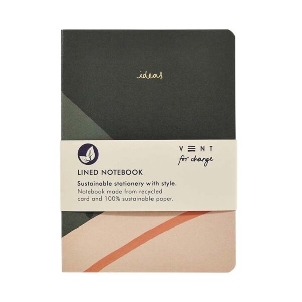 'Ideas' A5 Lined Notebook - Green