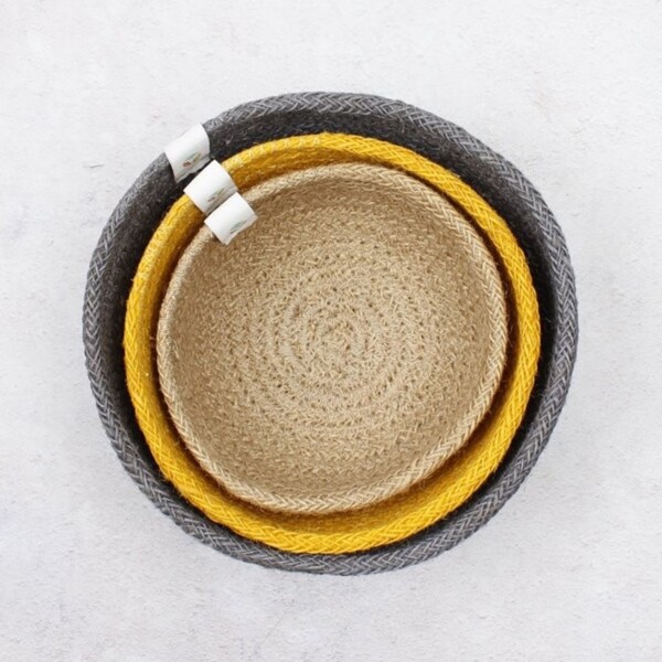 Natural Jute Mini Bowl Set - Beach - Image 2