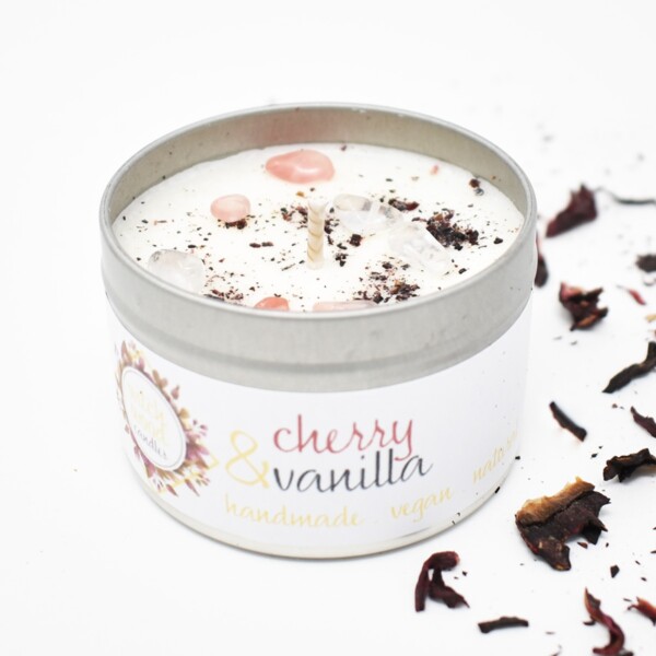 Cherry & Vanilla Soy Wax Candle - 100ml