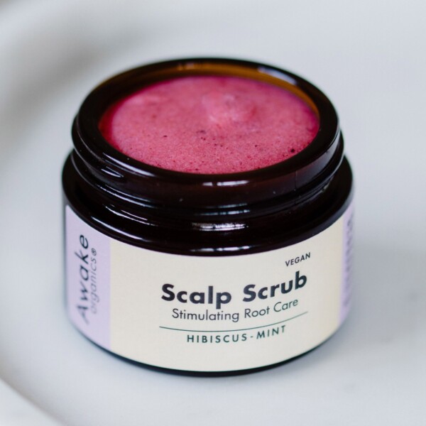 Natural Hair Growth Scalp Scrub - Hibiscus Mint 65ml - Image 2