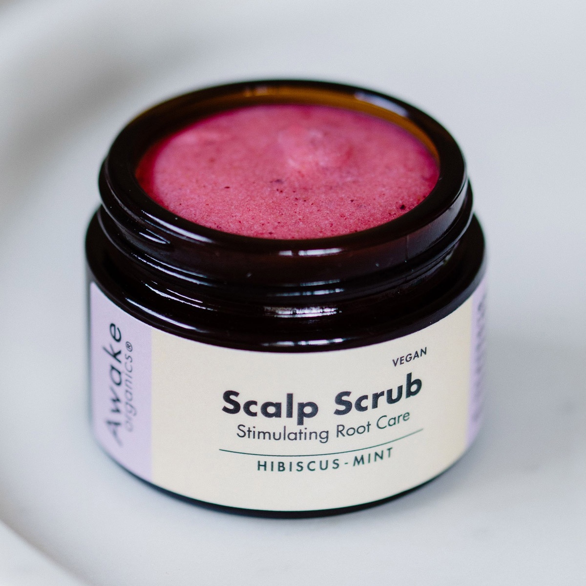 Awake Organics Natural Hair Growth Scalp Scrub - Hibiscus Mint 65ml
