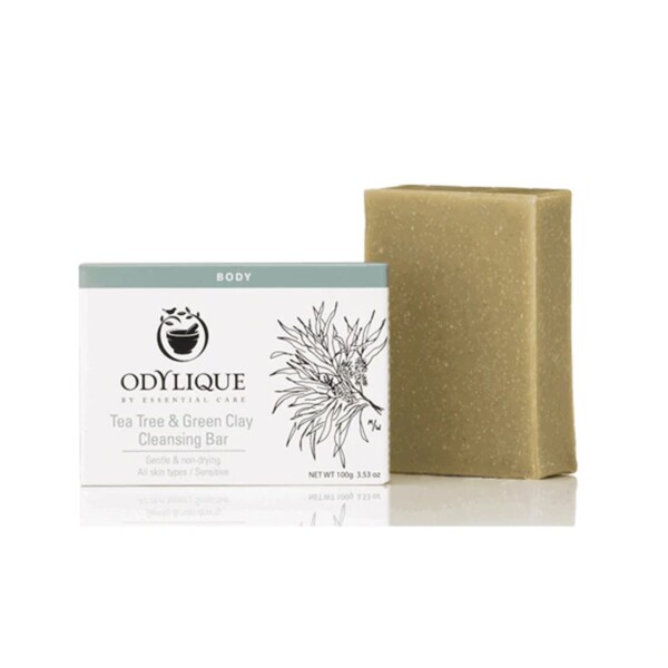 Organic Tea Tree & Green Clay Cleansing Soap Bar - 100g