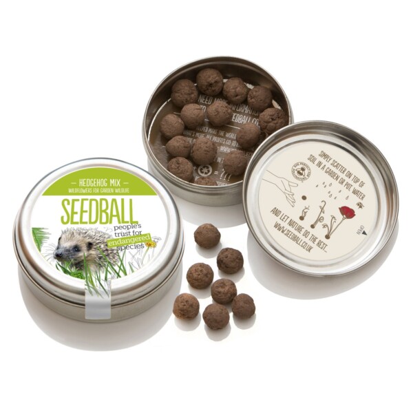 Hedgehog Mix Seedball Tin
