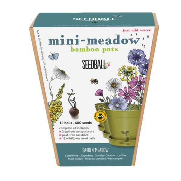 Mini-Meadow Bamboo Pots - Garden Meadow