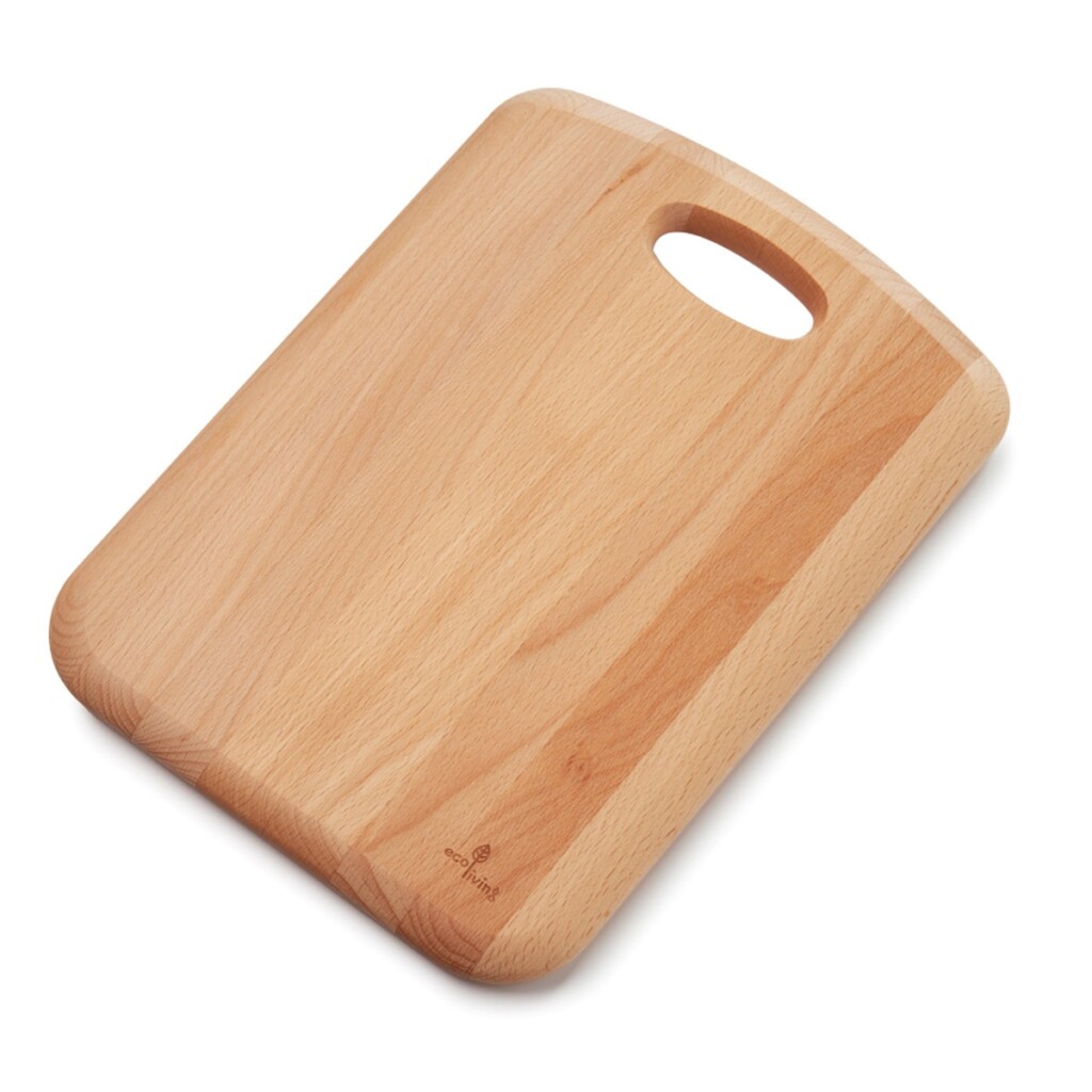Eco Living Beech Wood Chopping Board With Handle