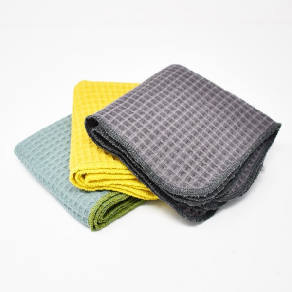 Cotton Waffle Wipes - 3 Pack