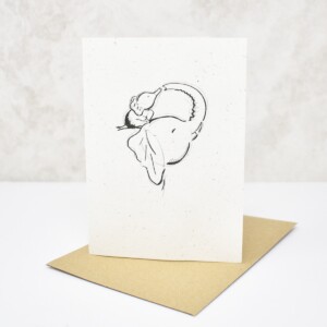 Elephant Dung Paper Greeting Card 'Play'