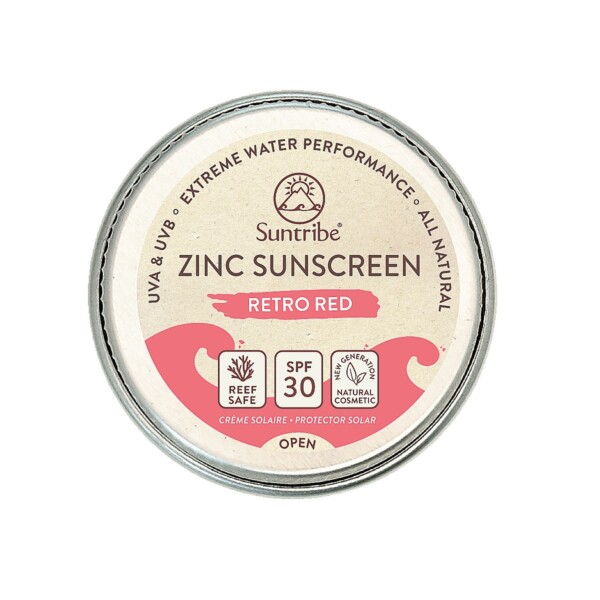 All Natural Zinc Sunscreen SPF30 - Retro Red - Image 4