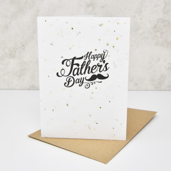 Herb Paper Greeting Card - 'Happy Fathers Day'