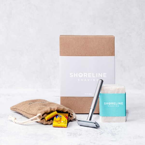 Silver Safety Razor Kit
