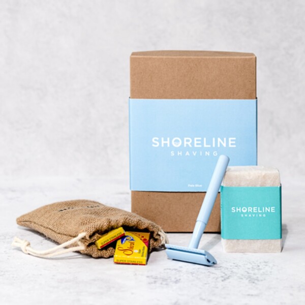 Pale Blue Safety Razor Kit - Image 2