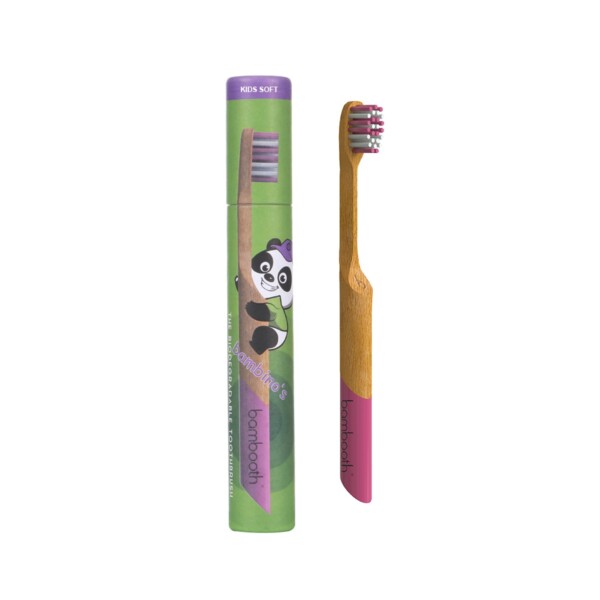 Bamboo Toothbrush bambino's - Soft Bristle - Image 3