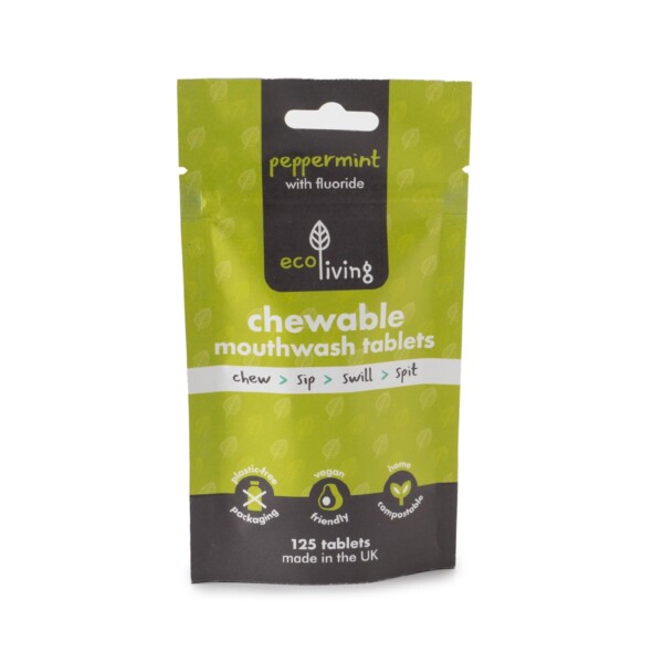 Chewable Mouthwash Tablets with Fluoride - Peppermint