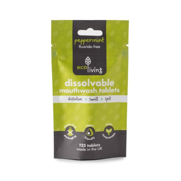 Chewable Mouthwash Tablets Fluoride Free - Peppermint - Image 3