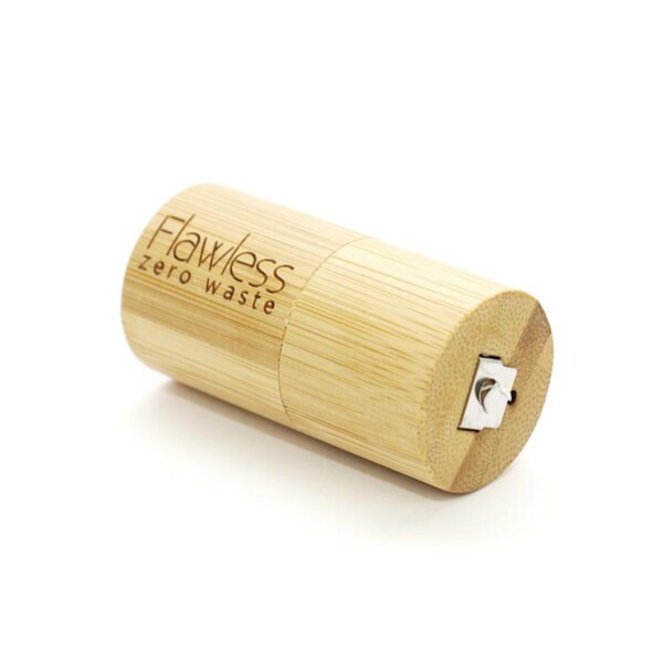 Compostable Dental Floss with Bamboo Dispenser - Peppermint - Image 2