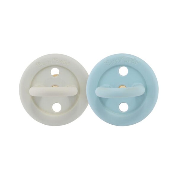 BumiBébé Natural Rubber Pacifier 0-3 Months - Denim & Sage 2 Pack