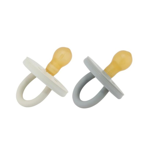 BumiBébé Natural Rubber Pacifier 3-36 Months - Dove Grey & Sage 2 Pack - Image 2