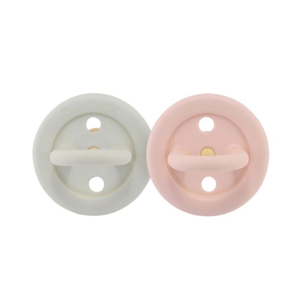 BumiBébé Natural Rubber Pacifier 0-3 Months - Rose & Sage 2 Pack
