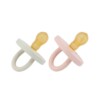 BumiBébé Natural Rubber Pacifier 0-3 Months - Rose & Sage 2 Pack - Image 2