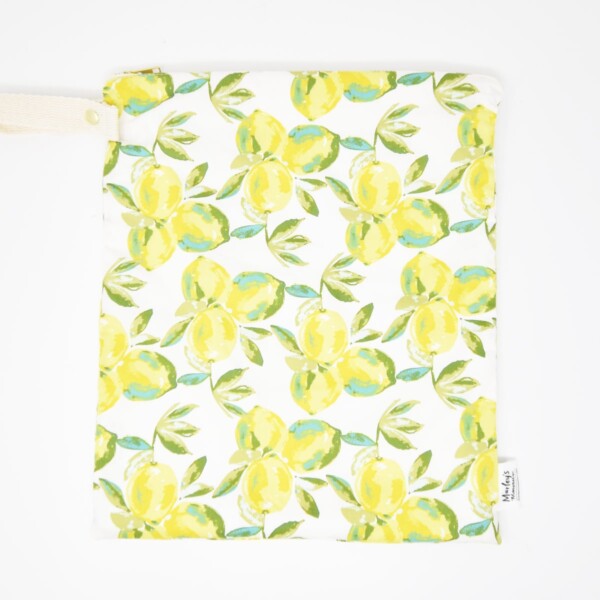 Large Nappy Wet Bags - Lemons