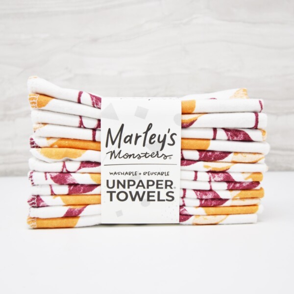 12 Unpaper Towels - Vintage Oranges