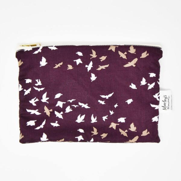Cosmetic Bag - Plum Birds