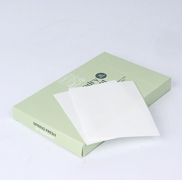 Natural Laundry Detergent Sheets Spring Fresh - 32 Sheets - Image 2