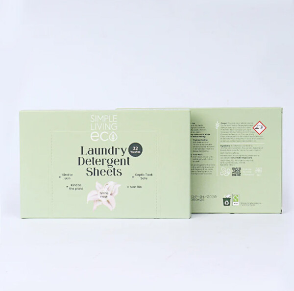 Natural Laundry Detergent Sheets Spring Fresh - 32 Sheets