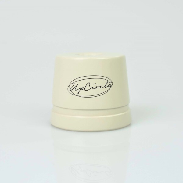 Double Edge Chrome Safety Razor with Stand - Beige - Image 3