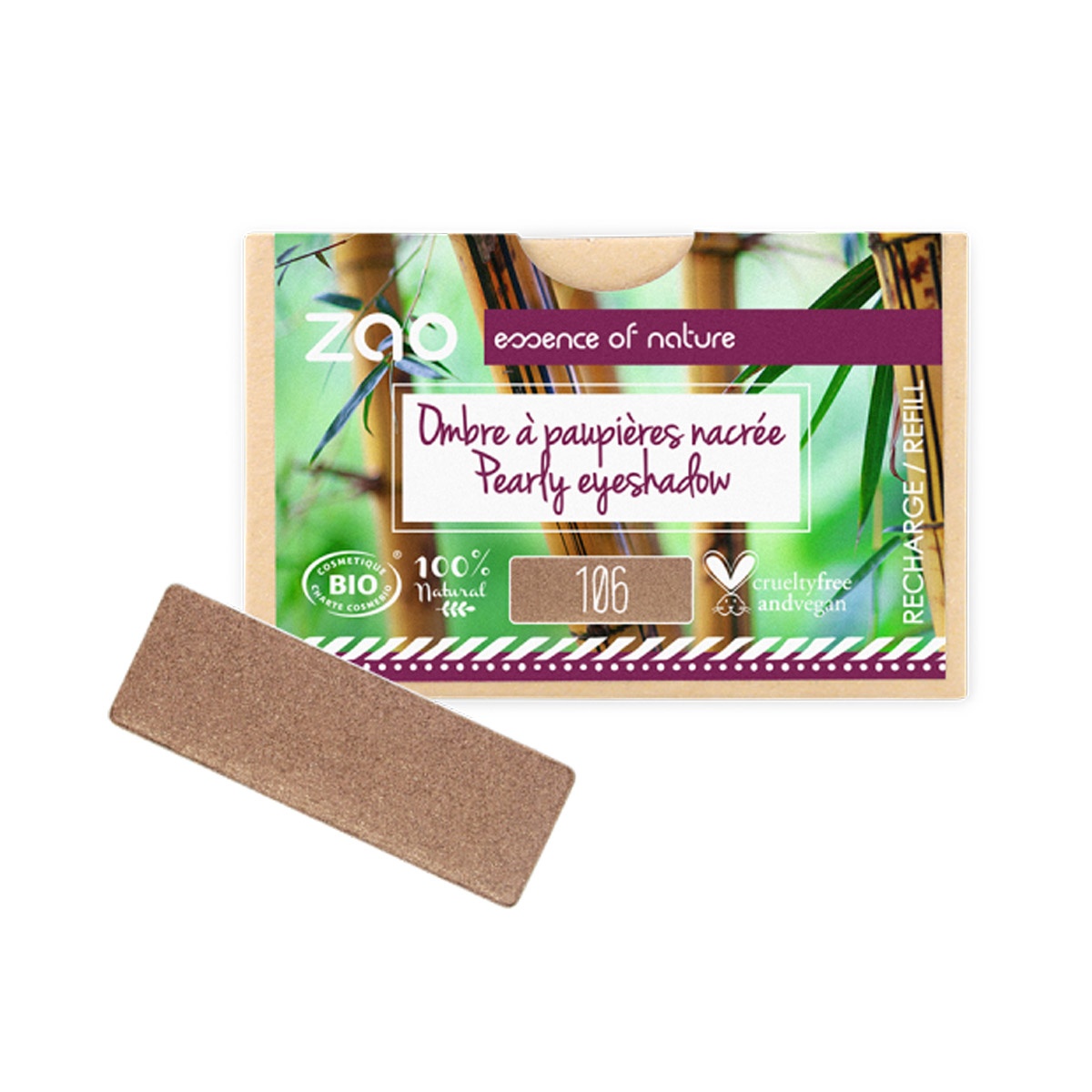 Image of Rectangular Eyeshadow Refills - Pearly - Bronze 106