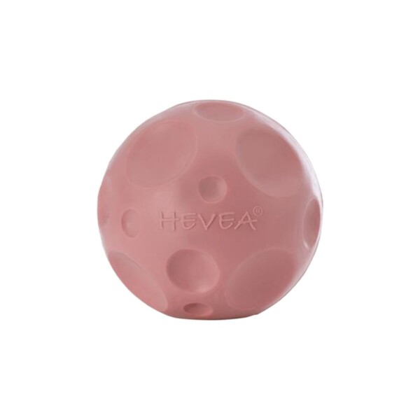 Natural Rubber Moon Ball Activity Toy - Old Rose