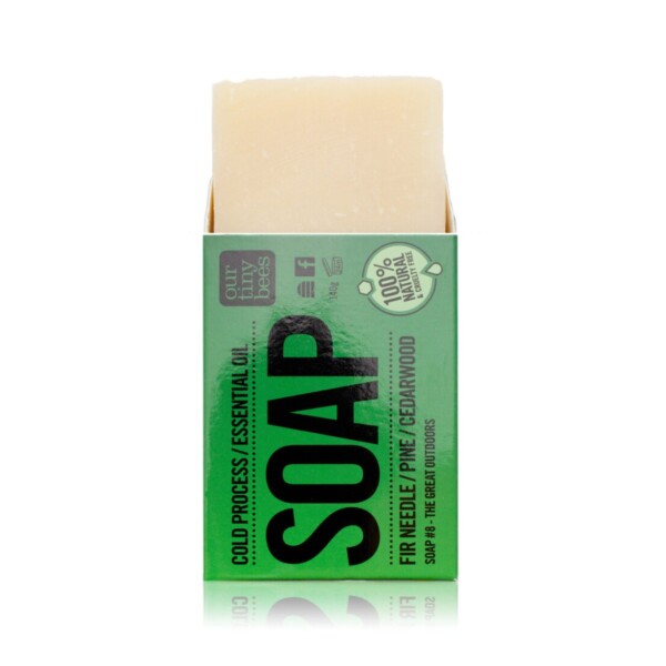 Natural Soap Bar - Fir Needle, Pine & Cedarwood 140g