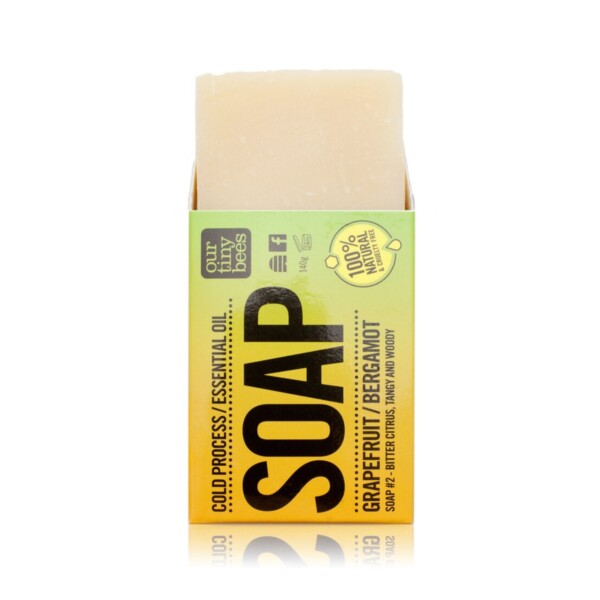 Natural Soap Bar - Grapefruit, Petitgrain & Bergamot 140g