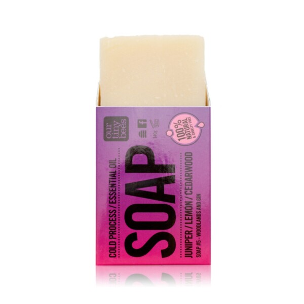 Natural Soap Bar - Juniper, Lemon & Cedarwood 140g
