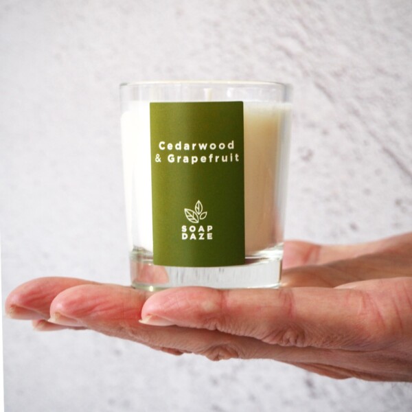 Cedarwood & Grapefruit Votive Candle - 90ml - Image 2