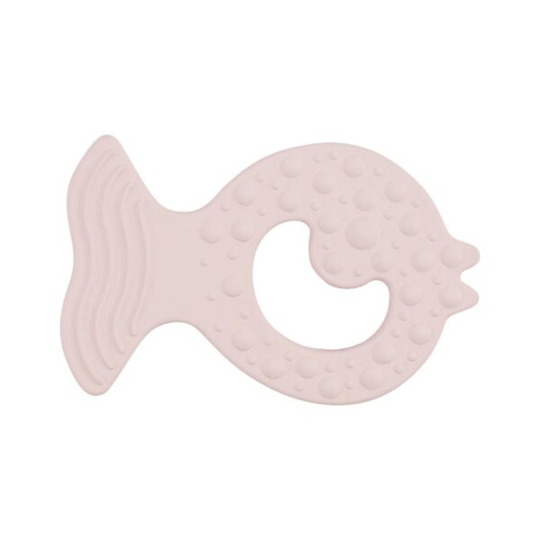 Bumi Bébé Natural Rubber Fish Soothing Toy - Rose