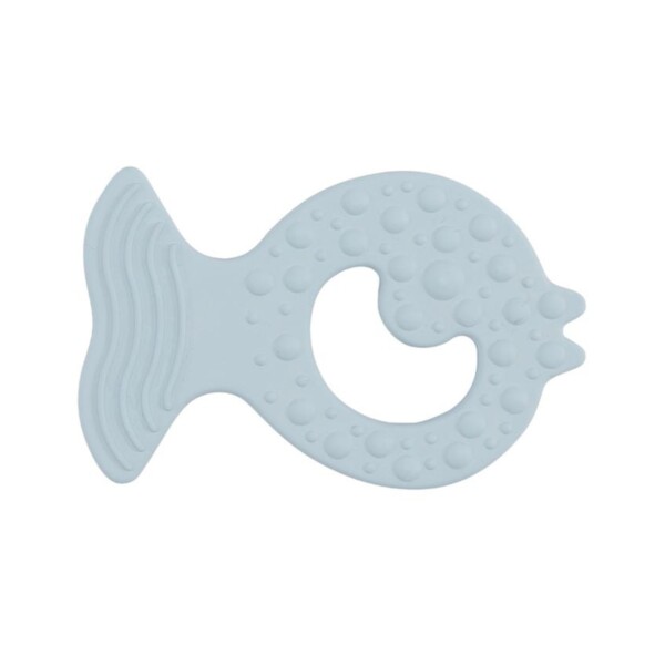Bumi Bébé Natural Rubber Fish Soothing Toy - Sky Blue