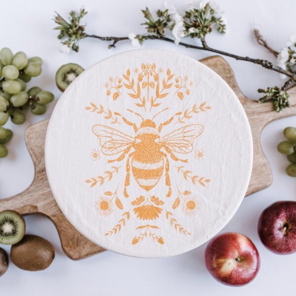 Set of 2 Bee Bowl Covers