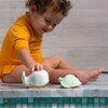 Whale & Turtle Bath Toy Gift Set - Frosty White & Sage - Image 4