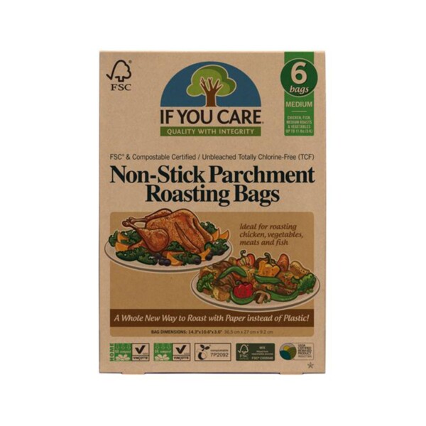 Non-Stick Parchment Roasting Bags - 6 Medium Bags