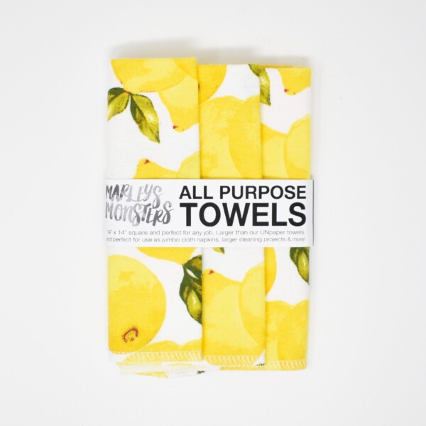 3 All-Purpose Unpaper Towels - Lemons