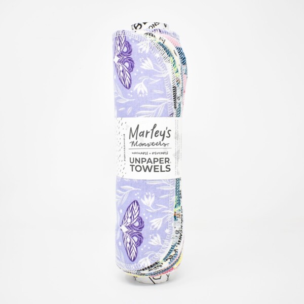 12 Rolled Unpaper Towels - Mixed