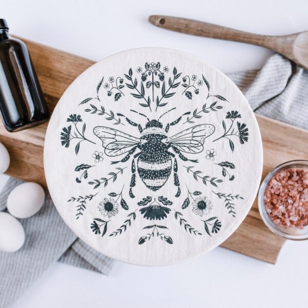 Set of 2 Bee Bowl Covers - Image 2