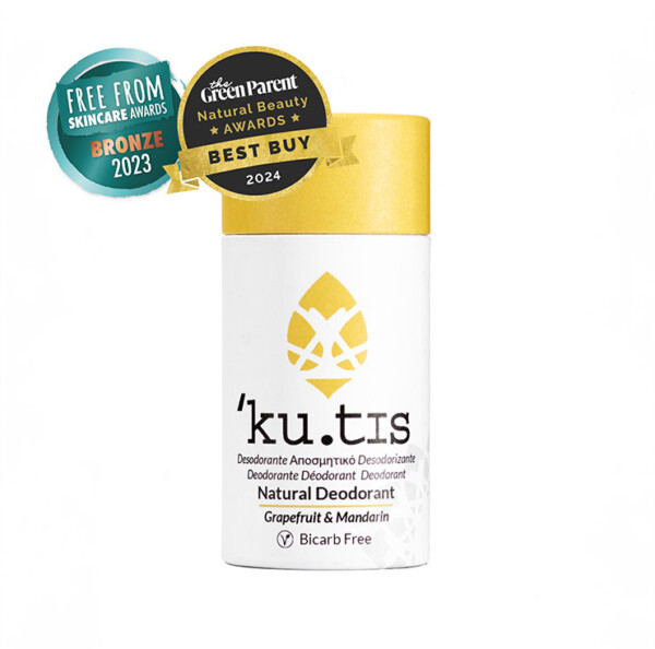 Natural Deodorant Stick - Bicarb Free - Grapefruit & Mandarin