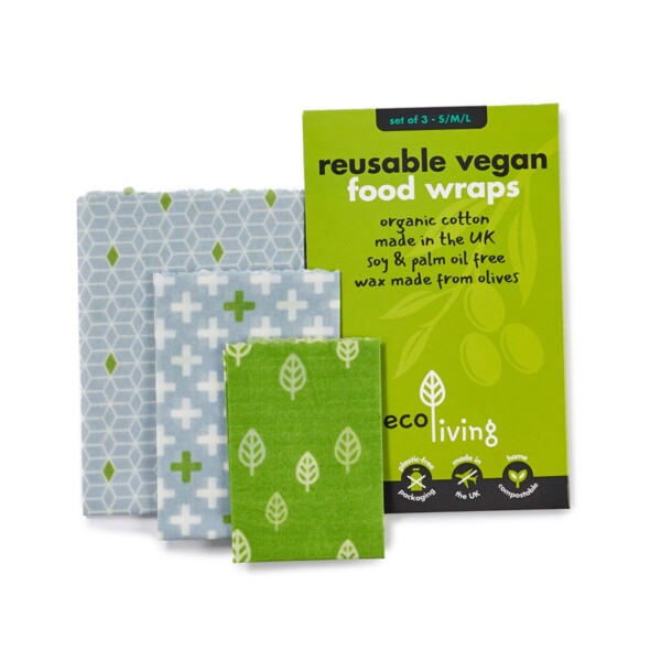 Reusable Vegan Food Wraps - Set of 3