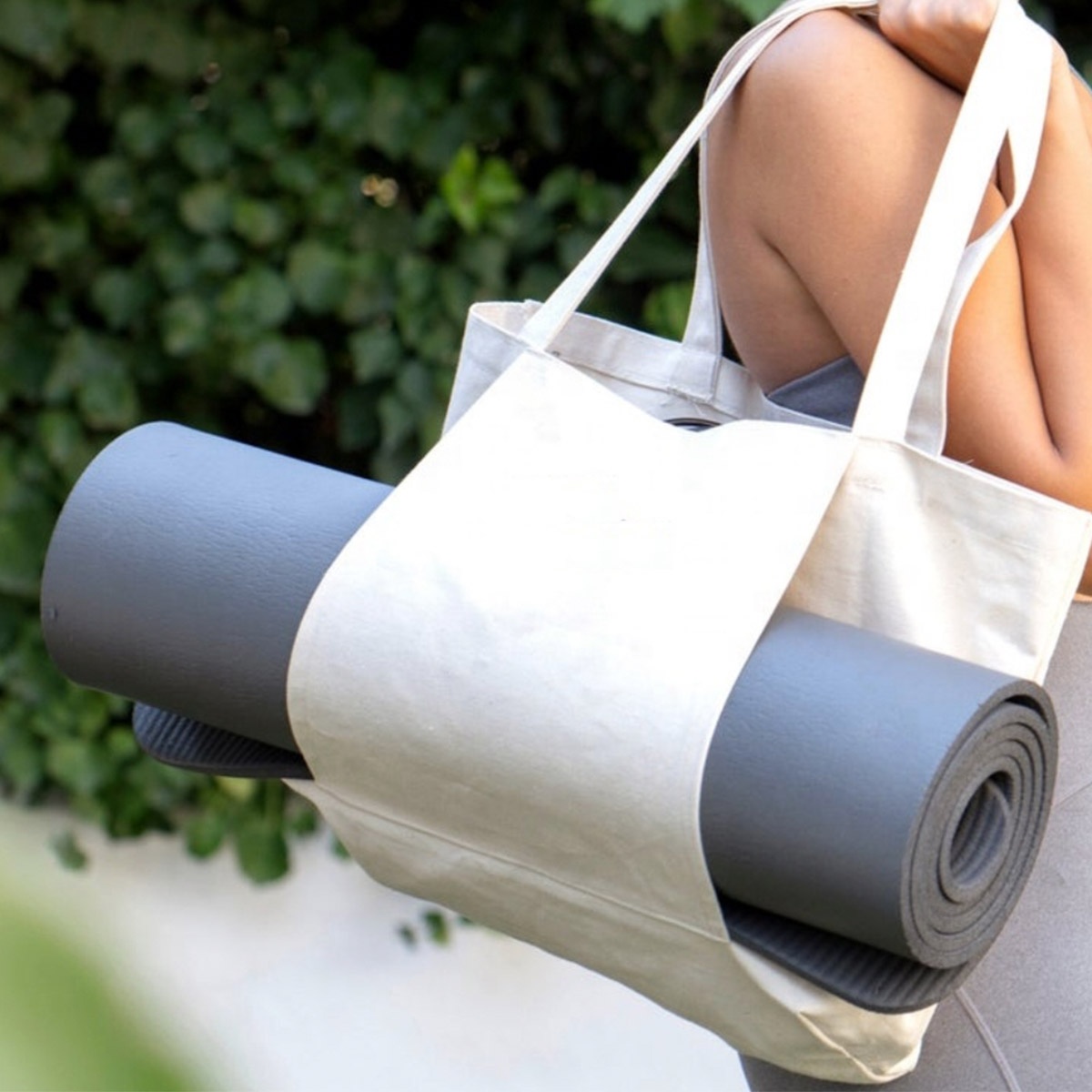 Cotton yoga sales bag