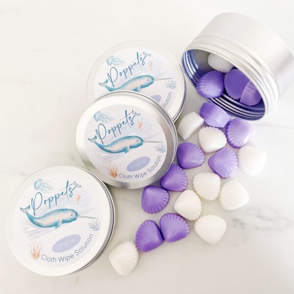 Poppets Cloth Wipe Solution - 20 Pods